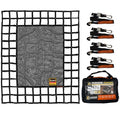 Gladiator Cargo Gear - SafetyWeb Cargo Net - Heavy Duty, Adjustable - Medium (MSW-100) 6.75' x 8'