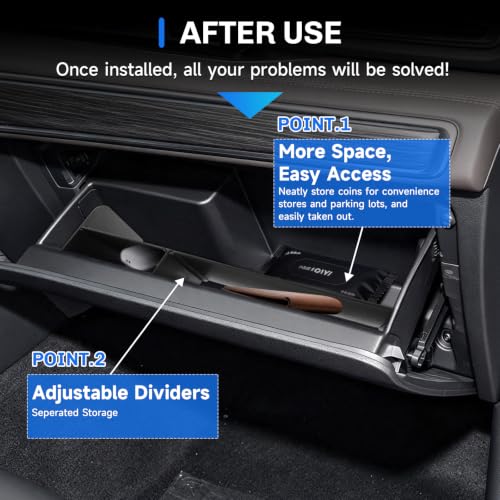 For 2026 2027 Ford Explorer Console Organizer Glove Box Divider Tray - view 3
