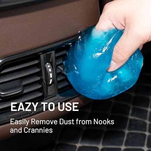 Car Cleaning Gel, 2-Pack Individually Sealed Detailing Putty, 200g Total, Dust and Crumb Remover for Car Vents, Cup Holders, Consoles, Keyboards and Electronics - view 2