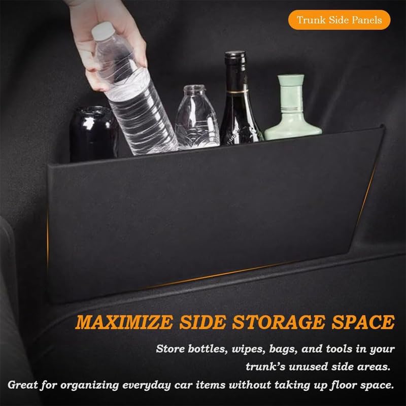 2 Pcs Trunk Side Organizer for Toyota Crown XVI Signia 2025 2024, Cargo Storage Divider Rear Boot Partition Board Felt Pocket Space Saver Interior Accessories - view 5