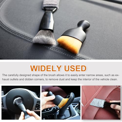 3 Pcs Exquisite Microfiber Duster Brushes, Car Detailing Brushes, Feather Duster, Efficient Dust Removal, Cleaning Tool Perfect for Computers, Keyboards, Car Interior, Photo Frames, Digital Devices - view 7