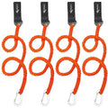 Kayak Paddle Leash Kayak Rod Leash Kayak Paddle Lanyard Stretchable Coiled Lanyard Leash Kayak Fishing Accessories for Kayak and Paddles