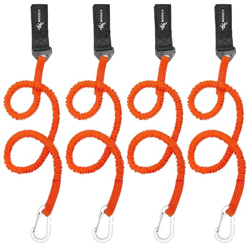 Kayak Paddle Leash Kayak Rod Leash Kayak Paddle Lanyard Stretchable Coiled Lanyard Leash Kayak Fishing Accessories for Kayak and Paddles
