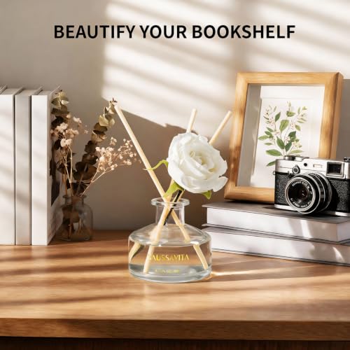 Reed Diffuser Set 3 Pack Rose Clean Linen Citrus Scented Air Freshener, Reed Diffusers for Home 3.38oz Each, Long Lasting Home Fragrance for Home Bathroom Office Decor, Women Birthday - view 4