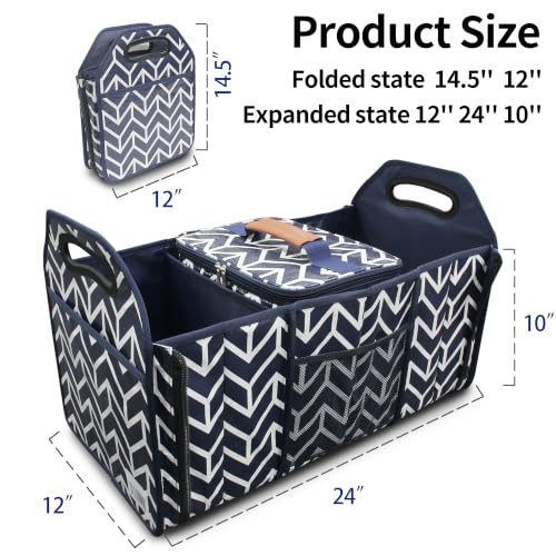 Trunk Organizer, Foldable Car Storage Bag Insulation Cooler Bag - view 2