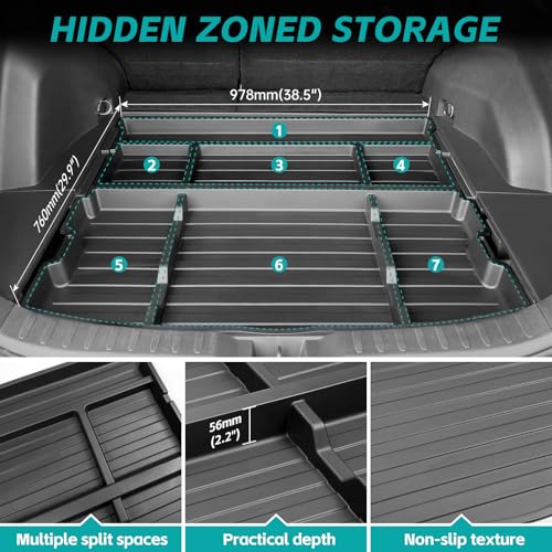 Trunk Organizer for 2019-2025 Toyota RAV4 LE XLE XSE TRD Hybrid Accessories - view 2