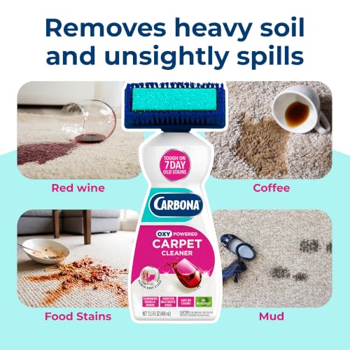 Oxy-Powered Carpet Cleaner with Built-In Brush, Foaming Spot & Stain Remover for Rugs, Upholstery & High-Traffic Areas, No-Rinse Formula, 13.5 Fl Oz (Pack of 3) - view 4
