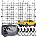 Heavy Duty Cargo Net for Pickup Truck Bed - 4' x 6' Stretches to 10' x 15'