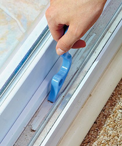 2pcs Hand-held Groove Gap Cleaning Tools Door Window Track Kitchen Cleaning Brushes (Sky Blue) - view 3