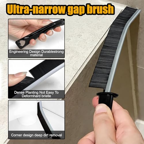 12 Pcs Crevice Cleaning Brush, Straw Brush for Bathroom, Kitchen and Window - view 3