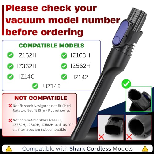 Crevice Tool Attachment for Shark Cordless Vacuum IX141, IX141H, IZ140, IZ141, IZ162H, IZ163H, IZ362H, IZ363HT, IZ462H, IZ483H, for Shark Pet Pro Stick Vacuum Attachments - view 2