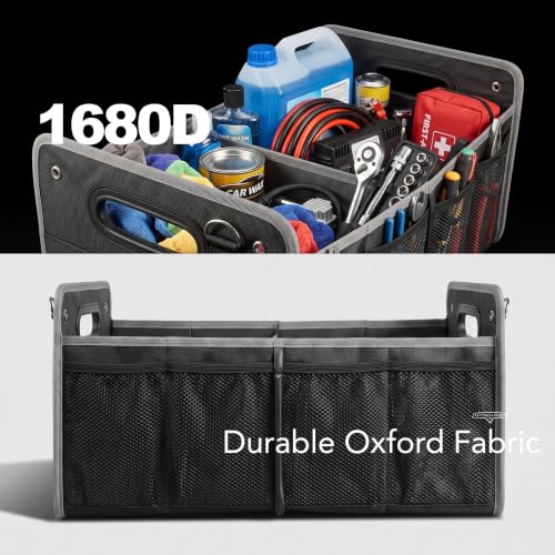 Car Trunk Organizer, 1680D Oxford Fabric, Collapsible Storage Box - view 3