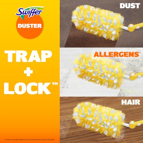 Duster Kit with 3 ft Extendable Handle, Dusters for Cleaning, Set Includes 1 Extension Pole and 12 Heavy Duty Dusting Refills Dust Cleaner, Long Extended Wand for Ceiling Fans and Walls - view 5