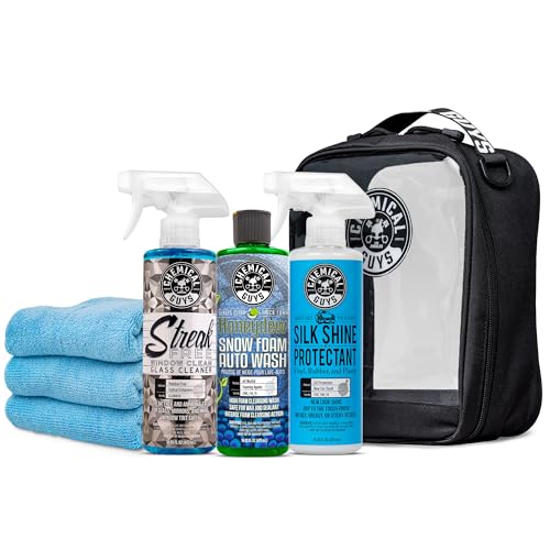 Exterior Wash & Shine Kit, Soap, Glass & Tire Dressing Set