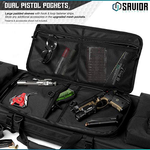 Urban Warfare Tactical Double Long Gun Bag Case Backpack w/Pistol Handgun - view 2