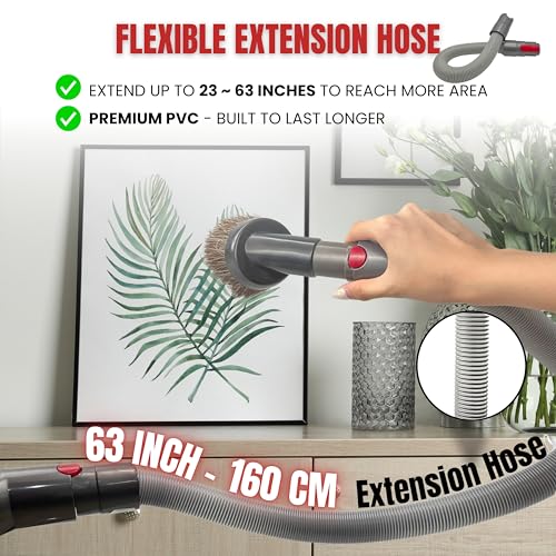 For Dyson Soft Horsehair Vacuum Dust Brush Attachment & Extension Hose - view 2