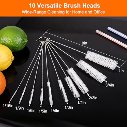 Long Straw Cleaner Brush 10-Pack, 8 Inch Straw Cleaning Brushes - view 2