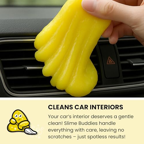 Car Detailing Slime, Lemon 1 Pack, Reusable Dust Remover - view 3