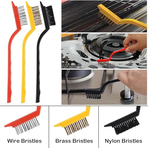 7 Pack Crevice Cleaning Brush, Household Use Multifunctional Hard Bristle Gap Cleaning Brush for for Kitchen,Bathroom, Car, Grout, Window,Tracks,Bathtub,Vehicle,Faucets,Bowl,Teapot,Cup - view 6