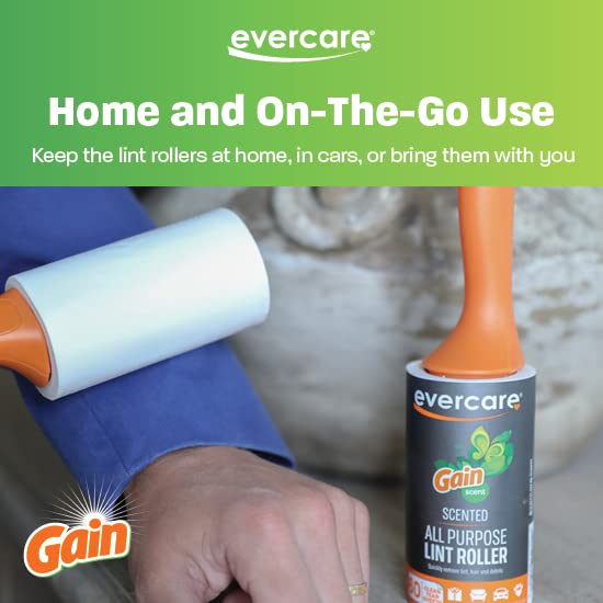 Gain Scented All-Purpose Lint Roller Value Pack with 2 Lint Rollers and 3 Refill Rolls, 60 Sheets Each - view 5