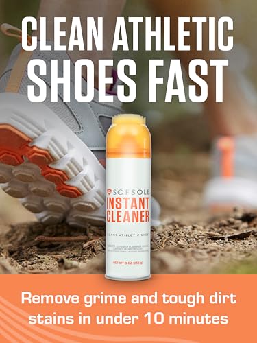 SOFSOLE Instant Cleaner 5 oz or 9 oz - Deep Cleaning Foaming Action Lifts Dirt & Debris from Toughest Fabrics & Materials - Scrub Top Applicator - Refreshing Scent - Athletic Shoes & Footwear - view 2