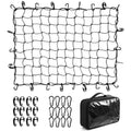 Cargo Net for Pickup Truck Bed SUV, 5'x7' Stretches to 10'x14'