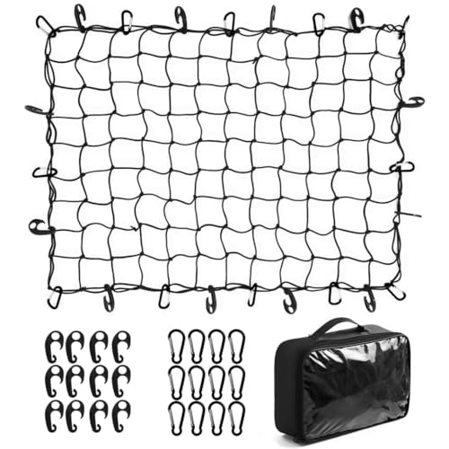 Cargo Net for Pickup Truck Bed SUV, 5'x7' Stretches to 10'x14'