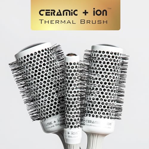 Olivia Garden Ceramic + Ion Round Thermal Hair Brush - Not Electrical - Professional Blowout Brush for Normal to Thick Hair - view 6