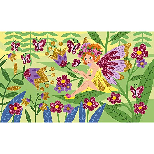 Janod Crafts – No Glue Glitter Fairies Art Picture Set – Creative, Imaginative, Inventive, and Developmental Play - STEAM Approach to Learning – Ages 4-8+ - view 2