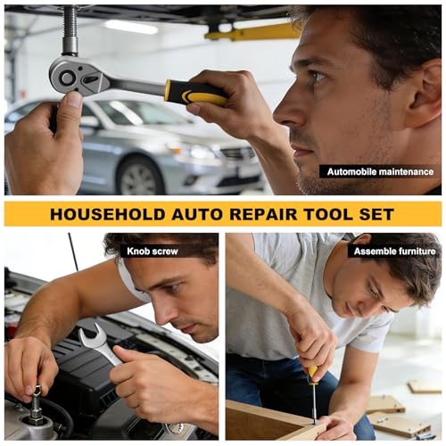 209 Piece Tool Kit for Home Socket Wrench Auto Repair Tool Set,General Household Tool box,Basic Hand Tool Kit,Perfect for Homeowner, Diyer, Handyman - view 5