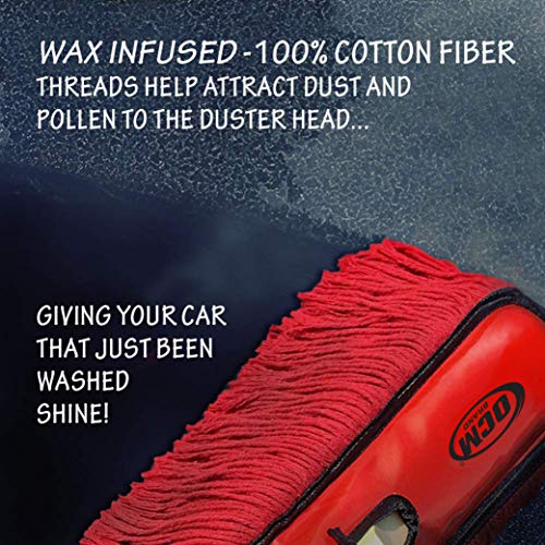 Premium Extra Large Car Duster with Durable Solid Wood Handle Includes Storage Cover - Professional Detailers Top Choice - view 5