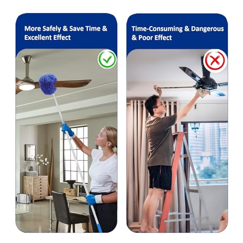 Max 66'' Ceiling Fan Cleaning Duster with Extension Pole Wall Dusting Brush - view 5