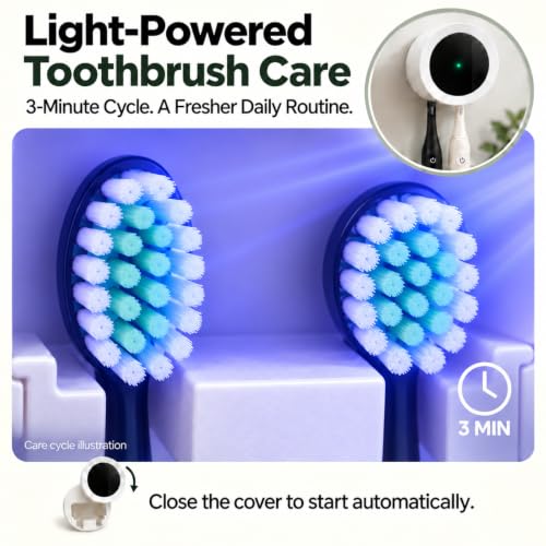 Upgraded Rechargeable Toothbrush Holder, Wall Mounted Brush Cleaner - view 3