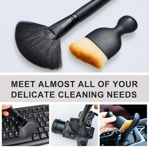 3 Pack Exquisite Microfiber Duster Brush, Car Interior Cleaning Tool, Small Barber Duster Tool, Hair Cutting Brush, Small Dust Cleaning Tools - view 4