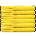 Multipurpose Plush Microfiber Cleaning Cloth Towel for Household, Car Washing, Drying & Auto Detailing - 11" x 22" (6)
