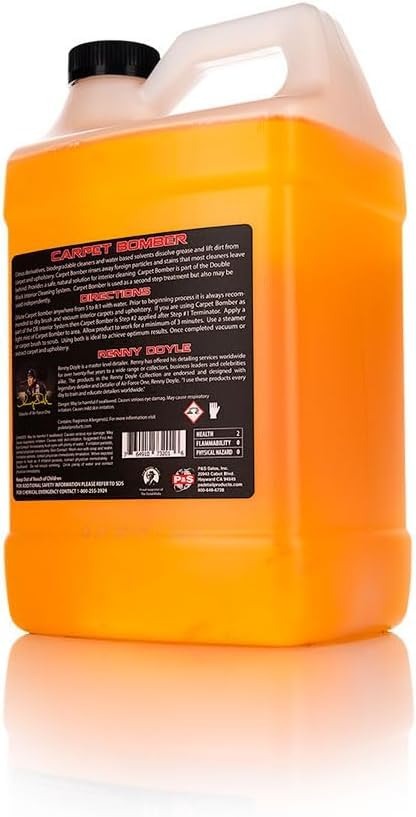 Carpet Bomber – Professional Upholstery Cleaner, Citrus-Based Formula, Removes Grease, Dirt & Odors, Highly Dilutable, Safe for Engines & Wheel Wells - 1 Gallon - view 2