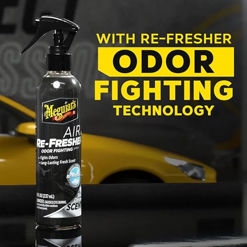 Black Chrome Air Re-Fresher Car Air Freshener and Odor Eliminator, 6 Pack (6 x 8 oz Trigger Spray Cans), Automotive Interior HVAC Odor Treatment for Vehicle Cabin and Vents - view 5