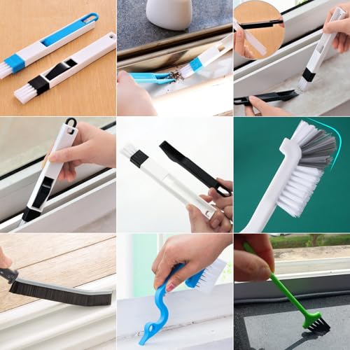 14Pcs Window Track Cleaning Tools, Groove Gap Cleaning Brush Kit - view 3