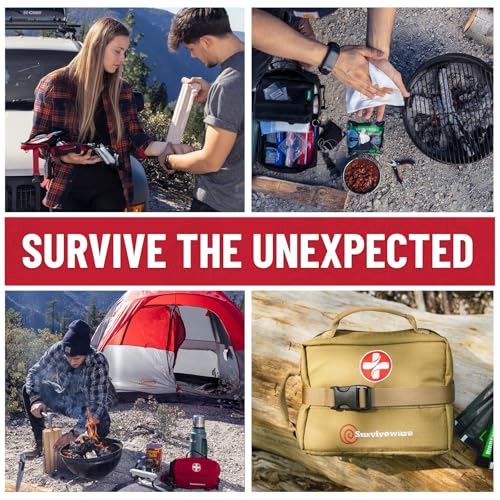 119 Pcs Comprehensive Premium Survival First Aid Kit - Medical Emergency Kit for Travel Camping Gear, Home Essentials & Outdoor Emergencies - HSA & FSA Eligible Survival Kit - view 6
