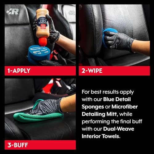 Leather 3-in-1, Leather Cleaner and Conditioner for Car Leather Seat Upholstery, Sofa, Jacket, Shoes, and More, Cleans, Conditions, and Protects, 16 Oz, 11019 - view 4
