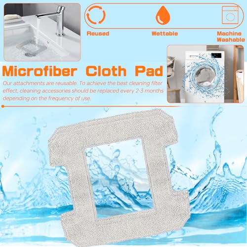 8 Pack Cleaning Rag for Ecovacs Winbot W2 Omni - view 5