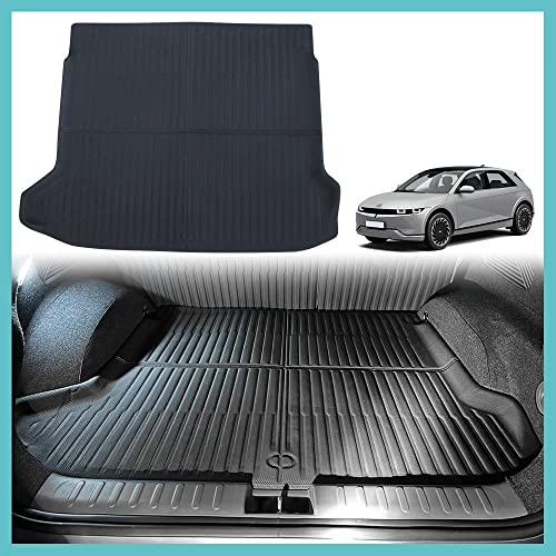 For Ioniq5 All Weather Trunk Mat, 3D Cargo Liner Rear Trunk Floor Mat XPE Material Compatible with Hyundai Ioniq 5 2022 2023 2024 Accessories NOT Fit 2025+
