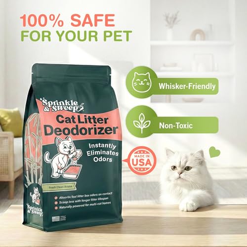 Litter Box Deodorizer Bundle: 8oz Bag, Speed Sifter, 24oz Odor & Stain Spray - Cat-Kitten Litter Care, Enzyme Spot Treatment Cleaner - view 6