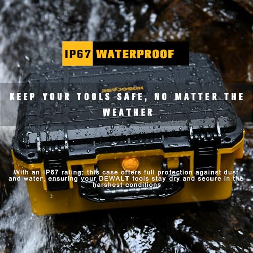Case for DEWALT Cordless Drill Driver: Waterproof Tool Box for 20V Max Set - view 5