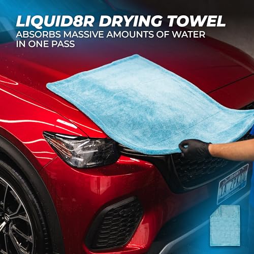 Advanced Exterior Car Wash Seal Protecting Kit - Complete Auto Detailing Kit with Wash Mitt, Wheel & Tire Brush, Drying Towel, Detail Spray & Glass Care - view 5