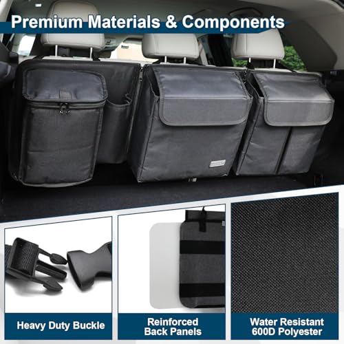 Trunk Organizer, Backseat Hanging with Cooler for Medium & Large SUV, RV - view 3