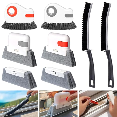 Window Track Cleaning Tools,Window Sill Cleaner Tool Kit,8 Pcs