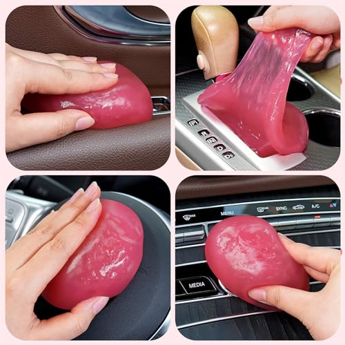 Car Cleaning Gel for Car Cleaning Putty Car Putty Car Interior Cleaner Auto Detail Tools Car Cleaning Slime Car Accessories White Elephant Gifts for Men Women Adults Stocking Stuffers 2 Pack - view 6