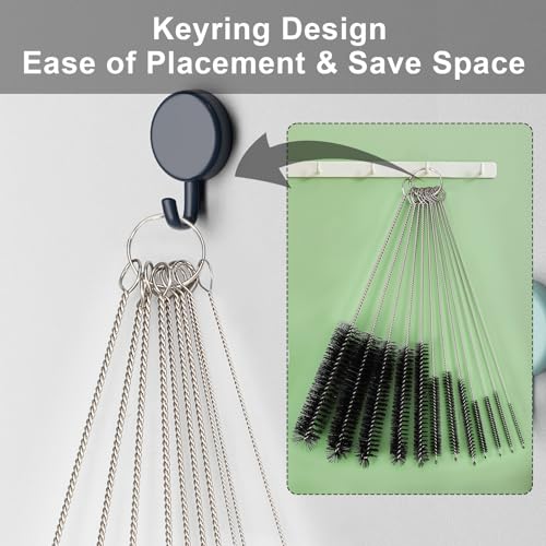 12 Pcs Straw Cleaner Brushes Set, 8.2 Inch Nylon Cleaning Brush - view 6