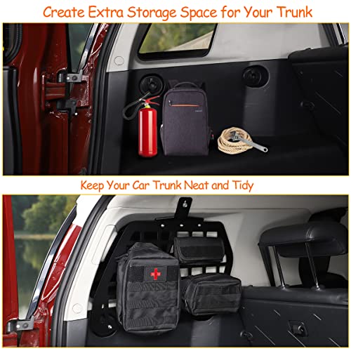 Trunk Storage Panel Compatible with Toyota FJ Cruiser 2007-2021, Modular Rear Left Cargo Rack Shelf Interior Luggage Holder, Panel Vehicle Rear Organizer Mount Bracket(Left) - view 2